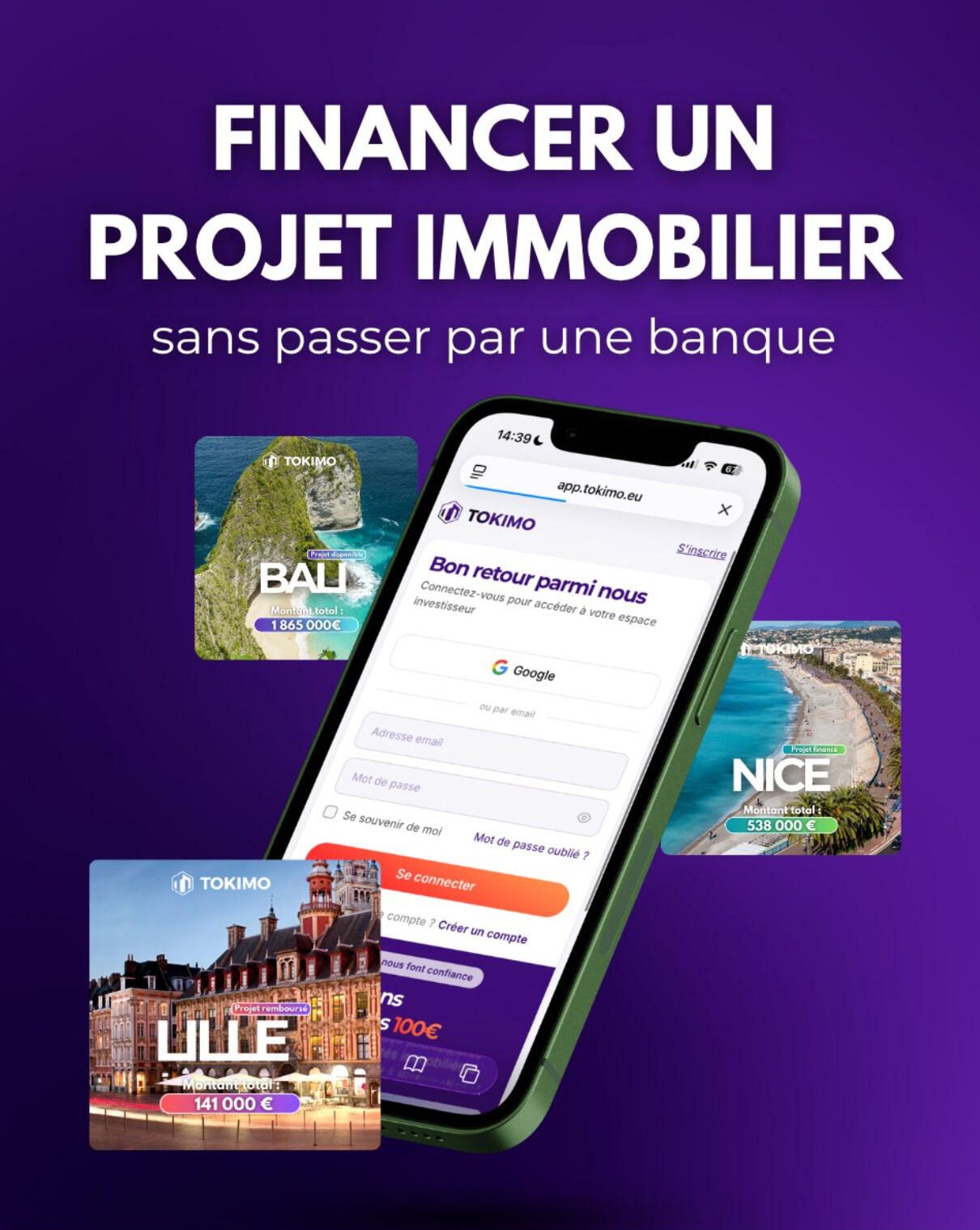 Recevez 1% de bonus sur votre premier investissement avec Tokimo Investissement sur Tokimo – Bonus 1%